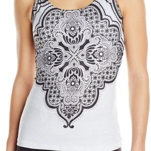Prana Phoebe Paisley Yoga Top shelf padded bra XS
